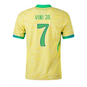 Brasilien Vinicius Junior #7 Hemmakläder Copa America 2024 Kortärmad